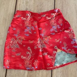 SHEIN Size 4 Red Skirt